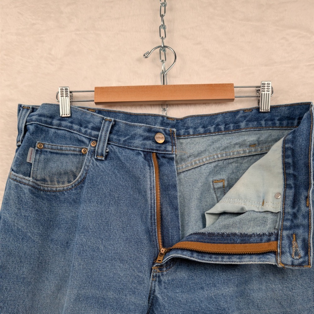 Carhartt Jeans Men 39x33 Blue Relaxed Fit Straight Leg Skater Utility Streetwear